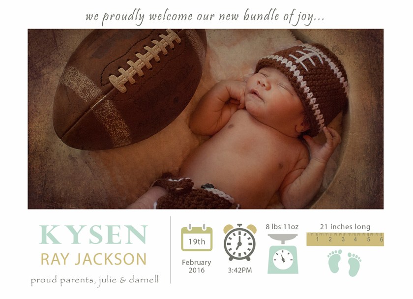 5x7kysen birth announcement copy